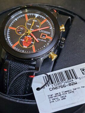 Citizen Darth Maul Star Wars Watch Must see ! Lowest priced Great prez box !!